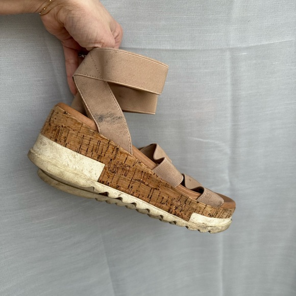 Steve Madden Bandi Platform Wedge Sandals - Picture 3 of 3